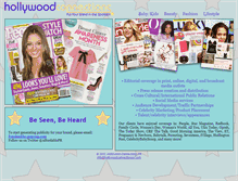 Tablet Screenshot of hollywoodconnectionspr.com